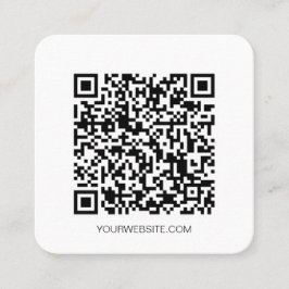 Minimalistischer QR-Code für berufliche soziale Me Quadratische Visitenkarte