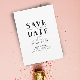 Minimalistischer QR-Code für Schwarz/Weiß-Website Save The Date