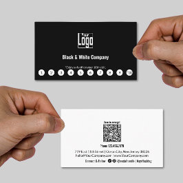 Minimalistischer QR-Code für Social Media-Logos Treuekarte