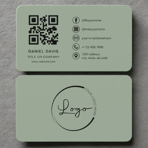 Minimalistischer QR-Code für Unternehmen Visitenkarte