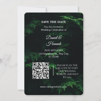 Minimalistischer QR-Code Hochzeit Save The Date