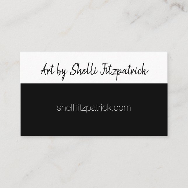 Minimalistischer QR-Code MV Visitenkarte (Vorderseite)