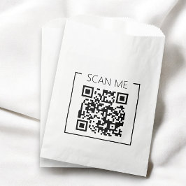 Minimalistischer QR-Code-Prüfung Geschenktütchen