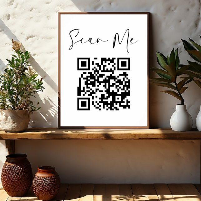 Minimalistischer QR-Code-Prüfung Poster (Von Creator hochgeladen)