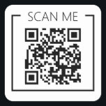 Minimalistischer QR-Code-Prüfung Quadratischer Aufkleber<br><div class="desc">Die Einführung unseres Minimalistischen QR-Codes "Scan Me" Business Sticker, eine elegante und zeitgenössische Lösung für Unternehmen, die die Verlobung und Zugänglichkeit der Kunden verbessern wollen. Dieser Aufkleber zeichnet sich durch ein sauberes und minimalistisches Design aus, das sich mühelos in jede Markenstrategie einfügt. Es zeichnet sich durch einen scannbaren QR-Code aus,...</div>