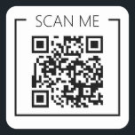 Minimalistischer QR-Code-Prüfung Quadratischer Aufkleber<br><div class="desc">Die Einführung unseres Minimalistischen QR-Codes "Scan Me" Business Sticker, eine elegante und zeitgenössische Lösung für Unternehmen, die die Verlobung und Zugänglichkeit der Kunden verbessern wollen. Dieser Aufkleber zeichnet sich durch ein sauberes und minimalistisches Design aus, das sich mühelos in jede Markenstrategie einfügt. Es zeichnet sich durch einen scannbaren QR-Code aus,...</div>