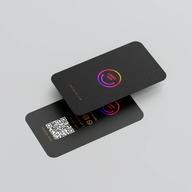 Minimalistischer QR-Code Sozial Beruflich Visitenkarte (Von Creator hochgeladen)