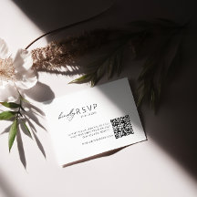 Minimalistischer QR-Code-UAWG für Hochzeiten