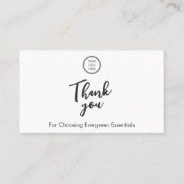 Minimalistischer QR-Code Vielen Dank Einlegen der Visitenkarte