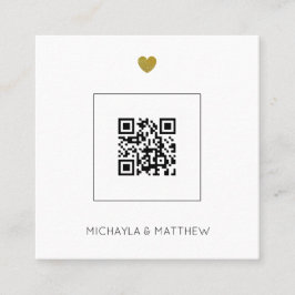 Minimalistischer QR-Kodex Einladung zur Grünen Hoc