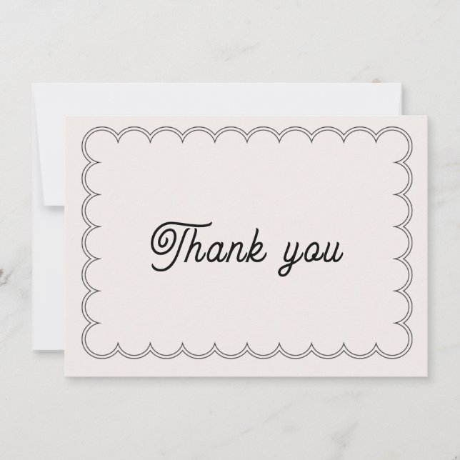 Minimalistischer Rahmen skaliert dank Karte (Vorderseite)