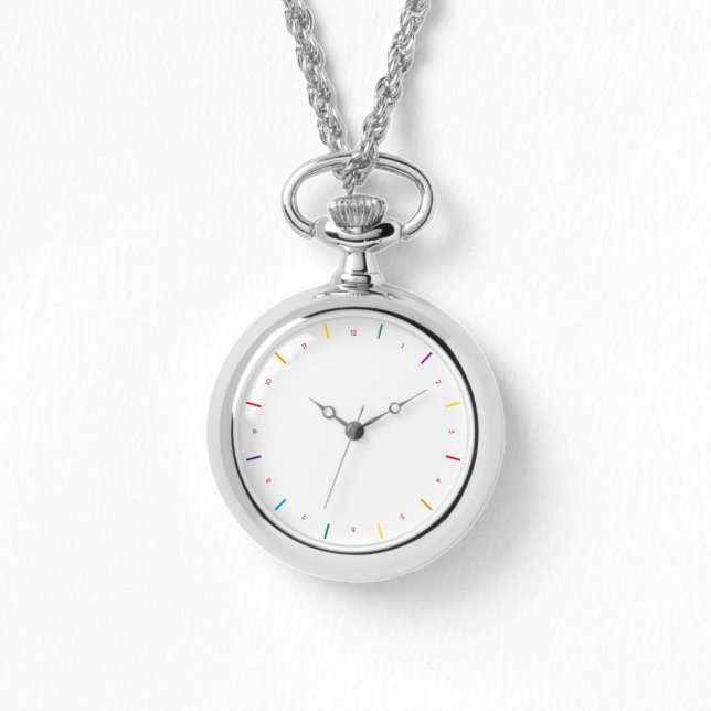 Minimalistischer Regenbogen Armbanduhr (Vorderseite)