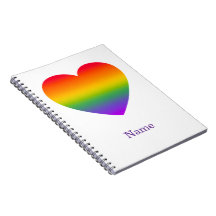 Minimalistischer Regenbogen-Linien-Herz - Süße far