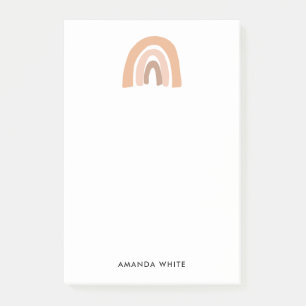 Minimalistischer Regenbogen Post-it Klebezettel