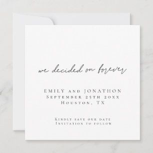 Minimalistischer Rett am Forever Square Mitteilungskarte