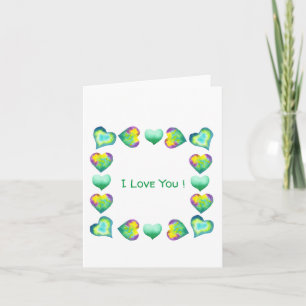 Minimalistischer Romantischer Ich liebe dich Valen