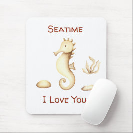 Minimalistischer romantischer Seatime Sommer Mousepad