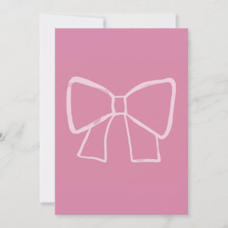 Minimalistischer rosa Bogen Einladung