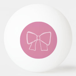Minimalistischer rosa Bogen Tischtennisball