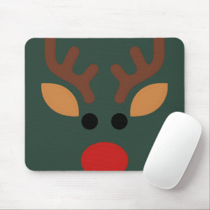 Minimalistischer Rudolph-Rentier Mousepad