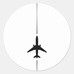 Minimalistischer Rundaufkleber Runder Aufkleber