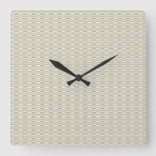Minimalistischer Salbeigrüner Geometrischer Wanduh Quadratische Wanduhr