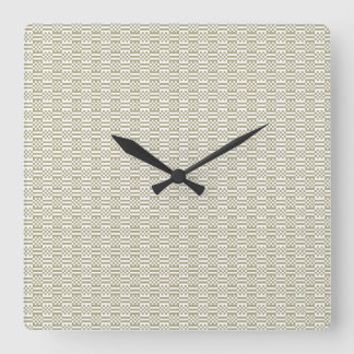 Minimalistischer Salbeigrüner Geometrischer Wanduh Quadratische Wanduhr