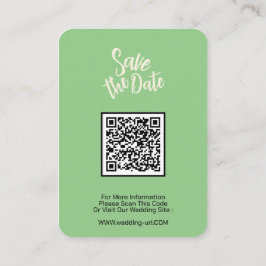 Minimalistischer Save the Date Hochzeitsseiten - Q Begleitkarte