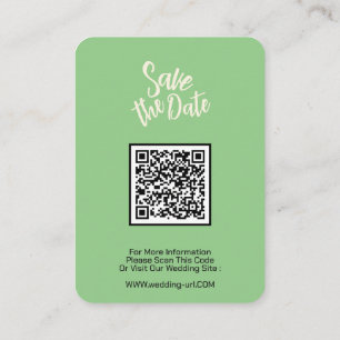 Minimalistischer Save the Date Hochzeitsseiten - Q Begleitkarte