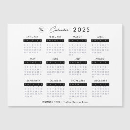Minimalistischer Schlichter Kalender 2023 mit Firm Magneteinladung