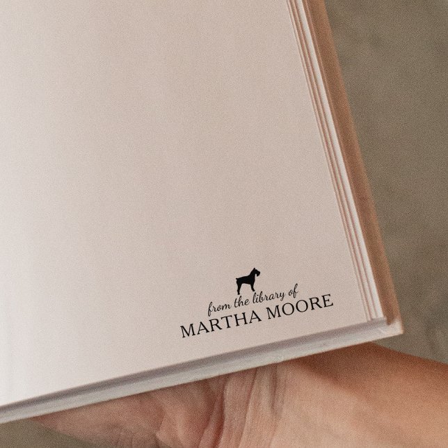 Minimalistischer Schnauzer-Hund aus der Bibliothek Gummistempel (Von Creator hochgeladen)