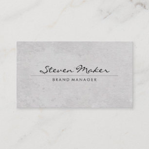 Minimalistischer Schriftart Einfache Textur Visitenkarte