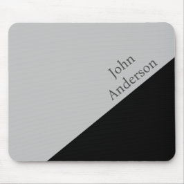 Minimalistischer Schwarz- und Graufarbblock gestör Mousepad