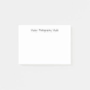 Minimalistischer Schwarz-Weiß-Handgeschriebener Fi Post-it Klebezettel