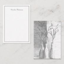 Minimalistischer Schwarz-weißer Bleistift Zeichnen