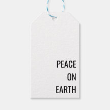 Minimalistischer Schwarz-weißer Weihnachtsgeschenk