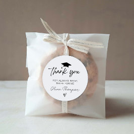 Minimalistischer Script-Abschluss Vielen Dank Runder Aufkleber