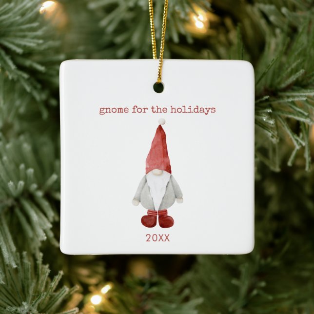 Minimalistischer Skandinavier Weihnachtsgottesdien Keramikornament (Baum)