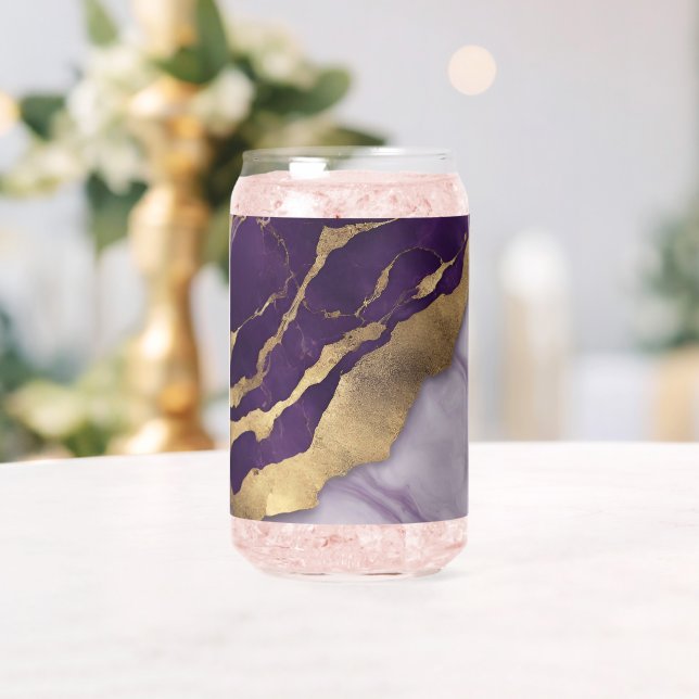 Minimalistischer skandinavischer Chic Lilac Lila M Dosenglas (Insitu (Hochzeit))