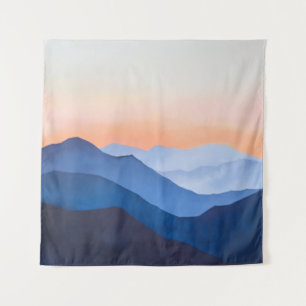 Minimalistischer Sonnenuntergang Wandteppich