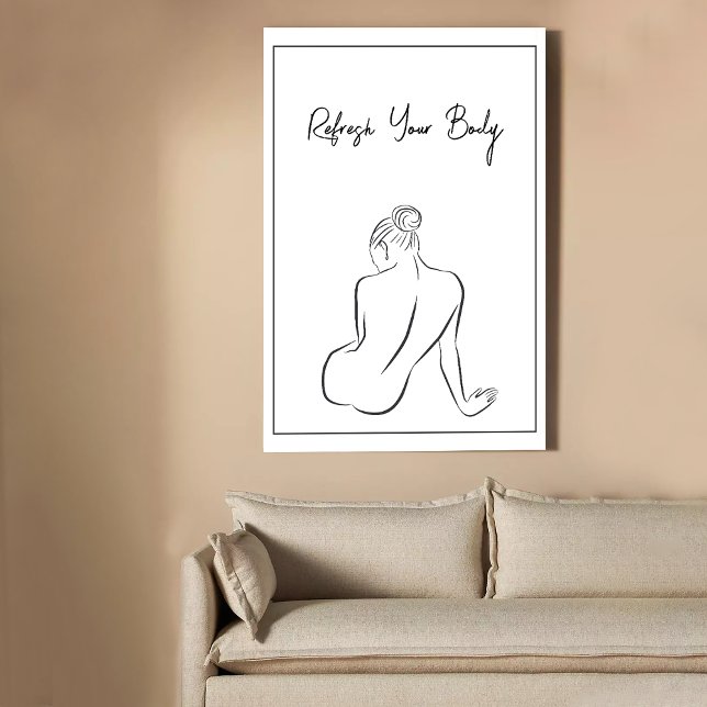 Minimalistischer Spa-Dekor-Druck Poster (Von Creator hochgeladen)