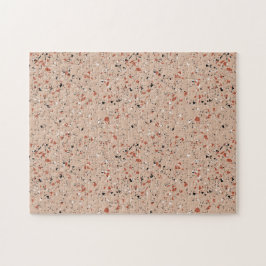 Minimalistischer Spaß - Das Terrazzo-Muster ist ro