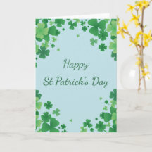 Minimalistischer St. Patrick’s Day Kleeblatt-Rahme