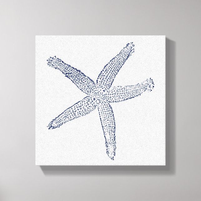 Minimalistischer Starfish Leinwanddruck (Vorderseite)