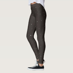 Minimalistischer Sternenhimmel Schwarze Leggings