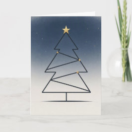 Minimalistischer Sternenhimmelbaum • Skandinavisch Karte