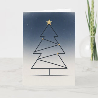 Minimalistischer Sternenhimmelbaum • Skandinavisch Karte