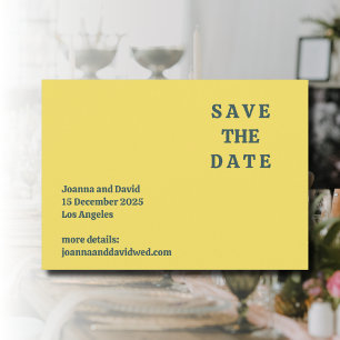 Minimalistischer Stil Retro-Schriftart-Hochzeit Save The Date