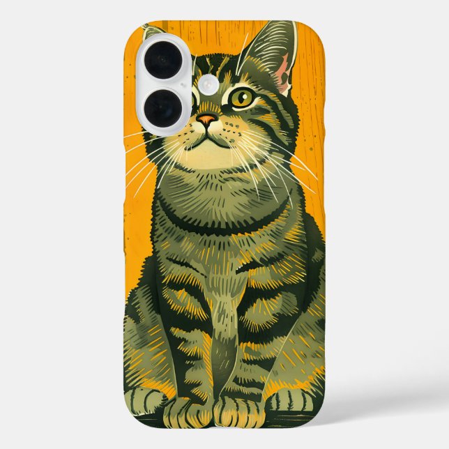Minimalistischer Streifen iPhone 16 Hülle (Rückseite)