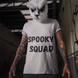Minimalistischer T - Shirt zu Halloween Spooky Cre